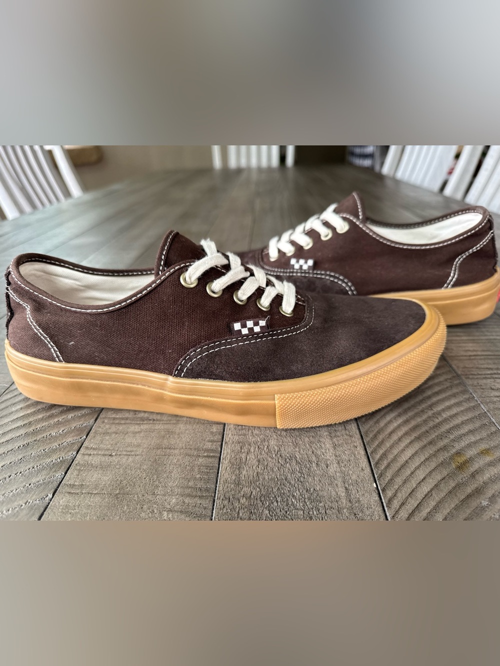 Vans Skate Authentic Brown Canvas/Gum Skater Sneakers Men’s Size 10.5 (NWOT) - Picture 7 of 16
